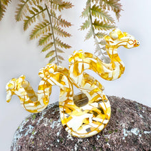 Load image into Gallery viewer, Golden Python Acetate Hair Claw Clip: Yellow Gold
