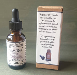 All Natural Bay Rum Beard Oil | Luxury | Essential Oils