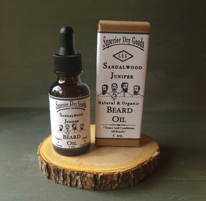 All Natural Sandalwood Juniper Beard Oil | Essential Oils