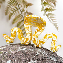 Load image into Gallery viewer, Golden Python Acetate Hair Claw Clip: Yellow Gold
