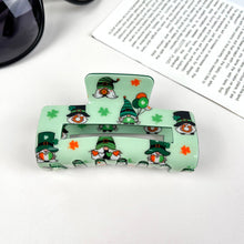 Load image into Gallery viewer, St. Patrick&#39;s Day shamrock cutout rectangular hairpin: A22-2-3
