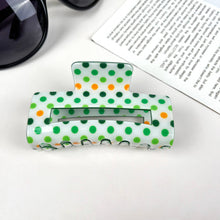 Load image into Gallery viewer, St. Patrick&#39;s Day shamrock cutout rectangular hairpin: A22-2-1
