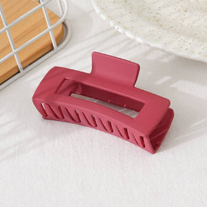 Solid Rectangular Hair Claw: ONE SIZE / BGE