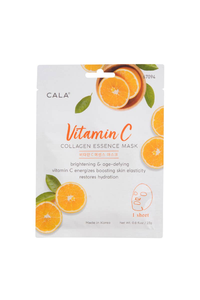 CALA Essence Facial Mask Sheet 67094 Vitamin C -