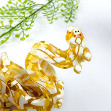 Load image into Gallery viewer, Golden Python Acetate Hair Claw Clip: Yellow Gold
