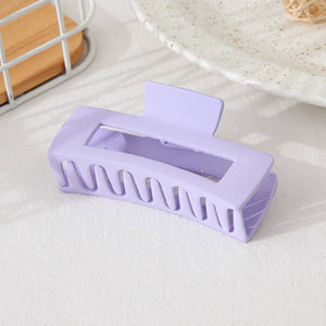 Solid Rectangular Hair Claw: ONE SIZE / BGE