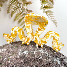 Load image into Gallery viewer, Golden Python Acetate Hair Claw Clip: Yellow Gold

