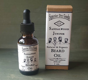 All Natural Sandalwood Juniper Beard Oil | Essential Oils