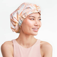 Load image into Gallery viewer, Luxe Shower Cap - Sunset Tie Dye
